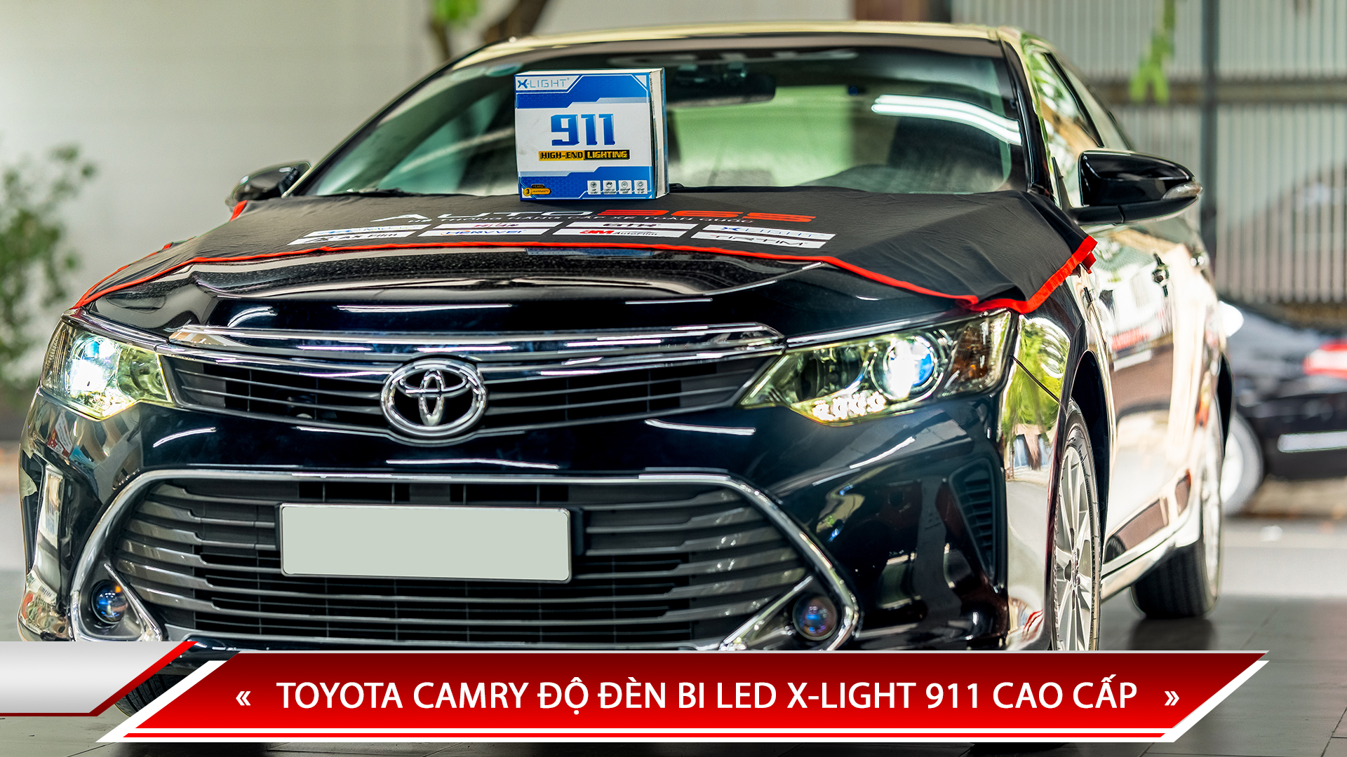 TOYOTA CAMRY ĐỘ ĐÈN BI LED X-LIGHT 911 CAO CẤP